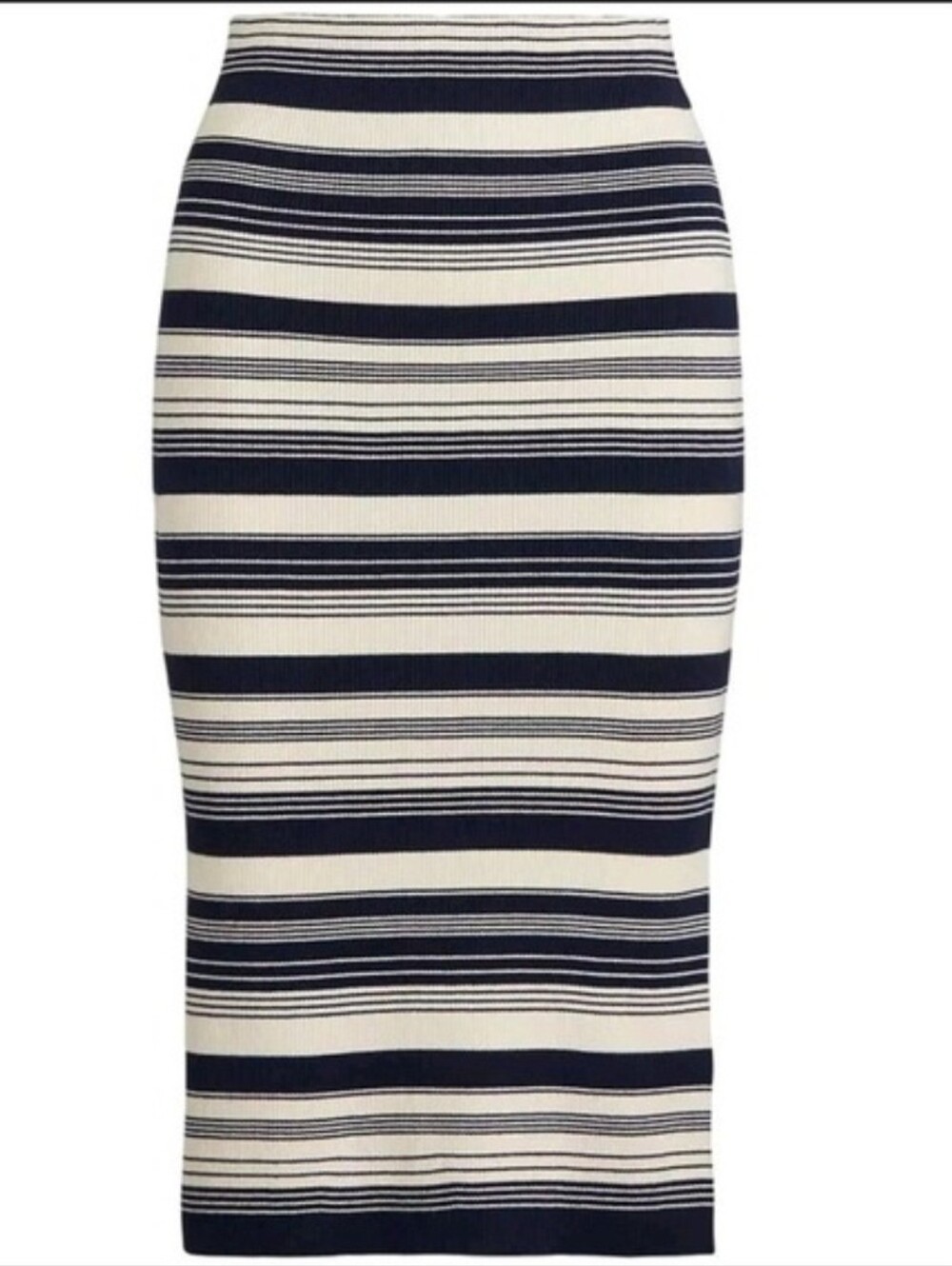 Lauren Ralph Lauren Striped Knit Bodycon Midi Skirt Size XXL